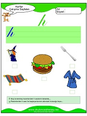 H Sesi Çalışma Sayfaları